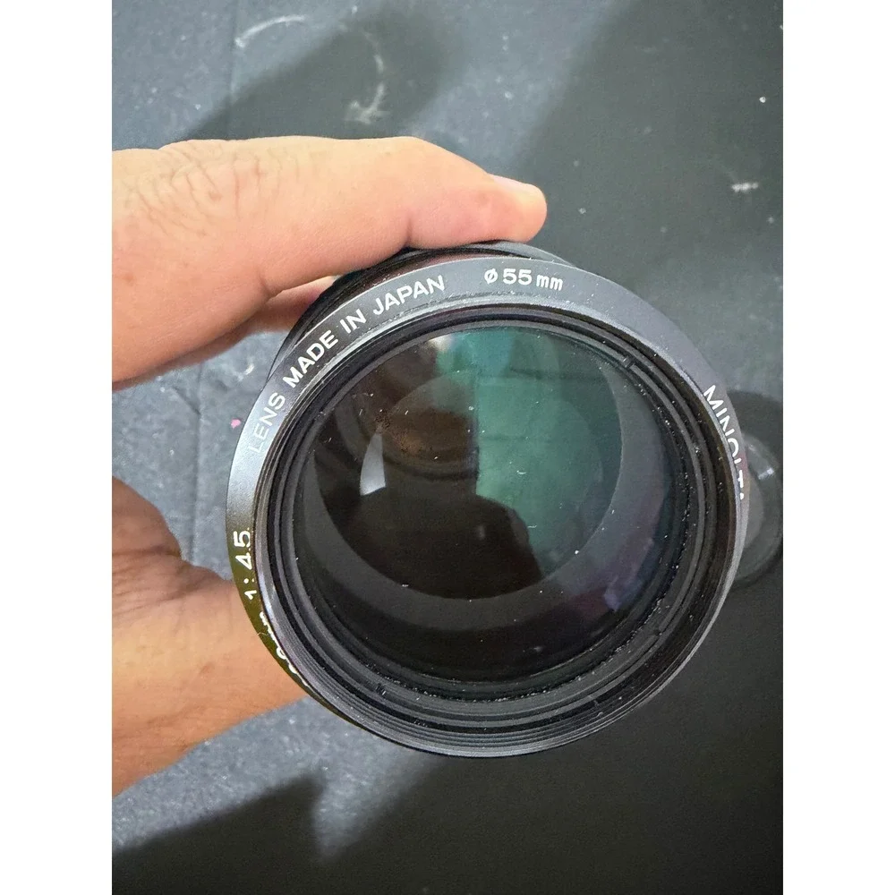 Minolta MD Zoom Rokkor-X 75-200mm f4.5 Lens Black Excellent Manual Focus‎ Japan